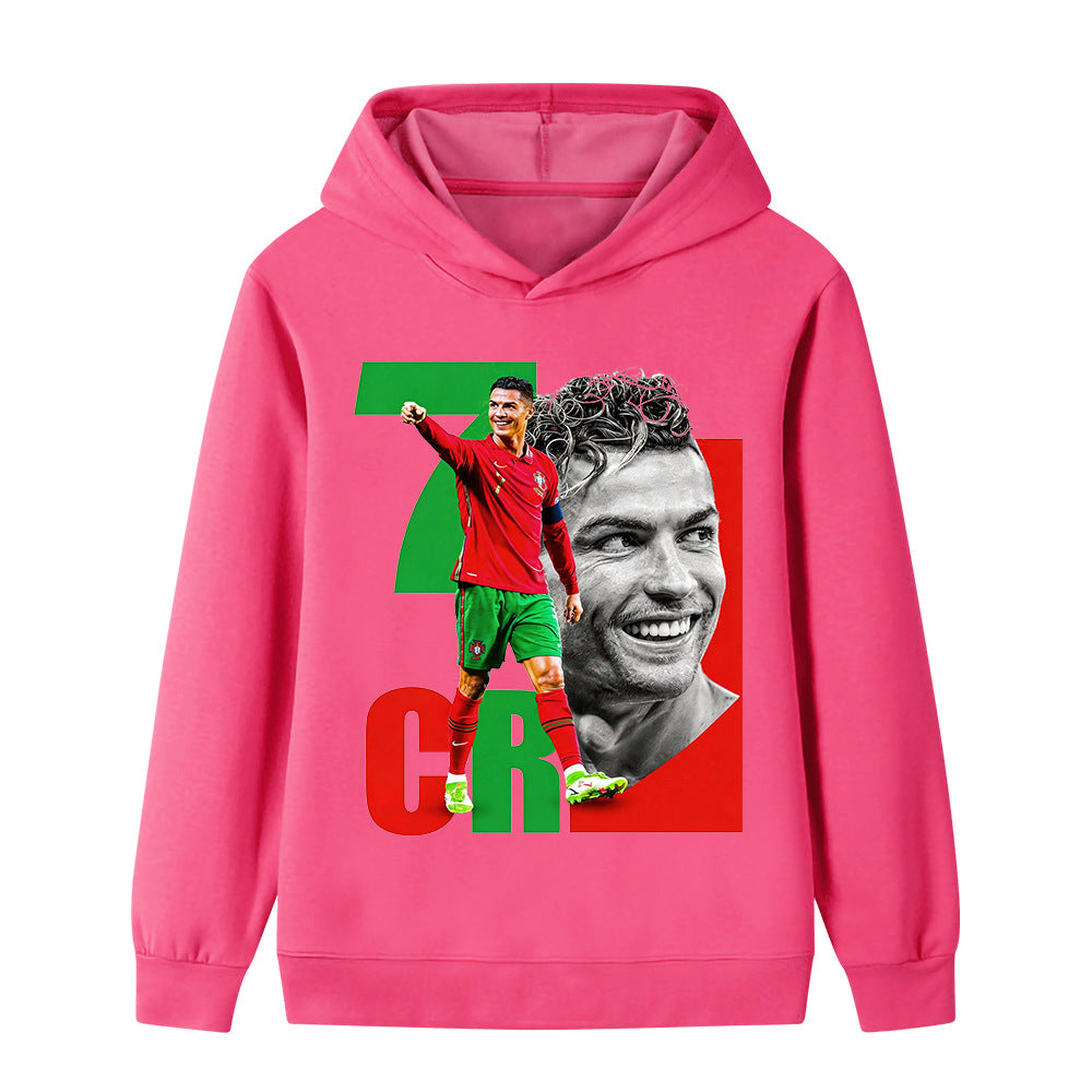 Cristiano Ronaldo Voetbal Hoodie Kinderen - Portugal - Zacht