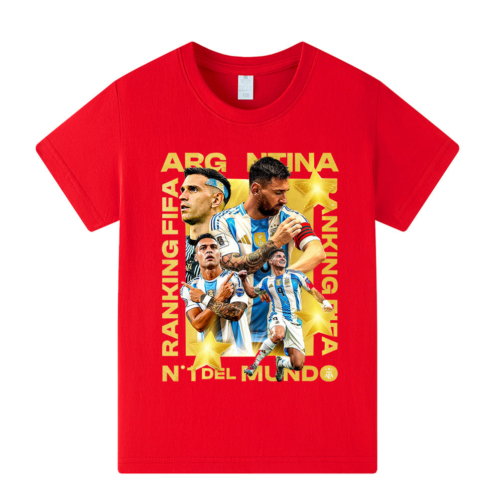 Lionel Messi Voetbal T-shirt Kinderen - Cool Design
