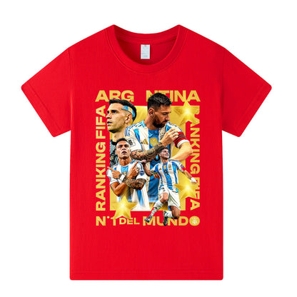 Lionel Messi Voetbal T-shirt Kinderen - Cool Design