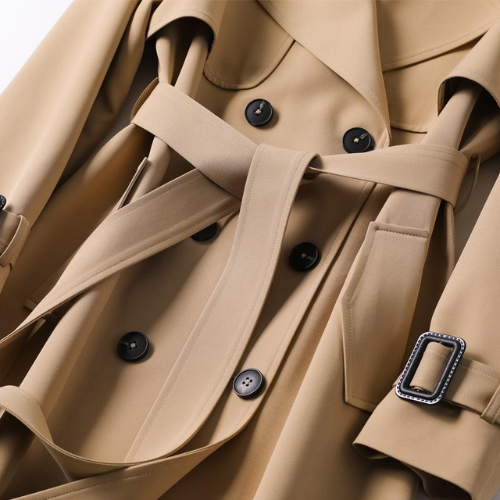 Dames Trenchcoat met dubbele knoopsluiting