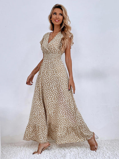 V-hals Maxi Dress Voor Vrouwen