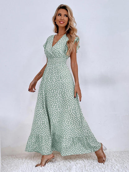 V-hals Maxi Dress Voor Vrouwen