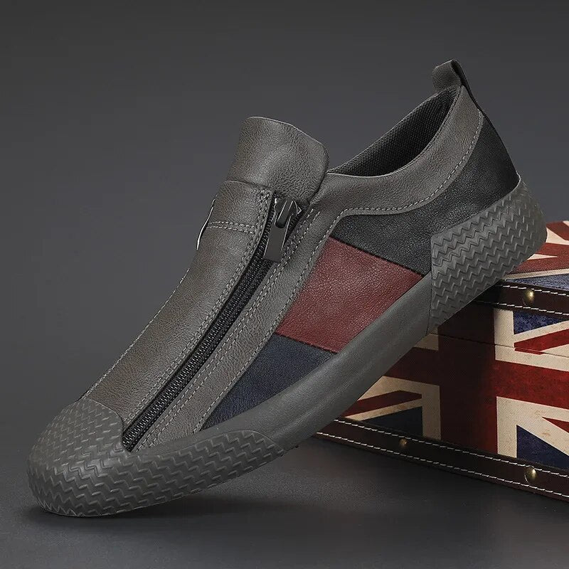 Handgemaakte leren casual schoenen