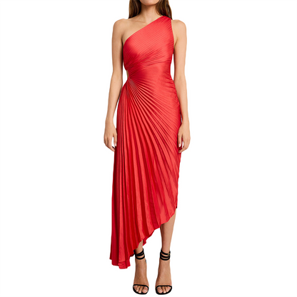 Elegante geplooide jurk