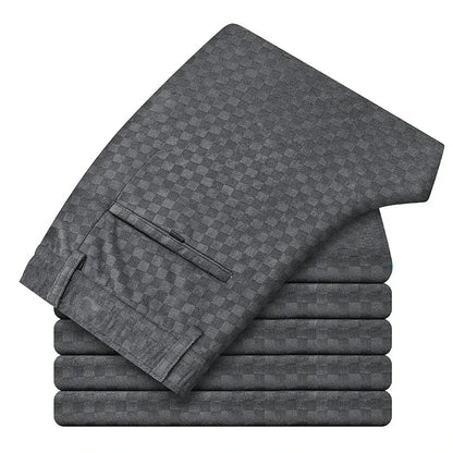 Geruite corduroy broek