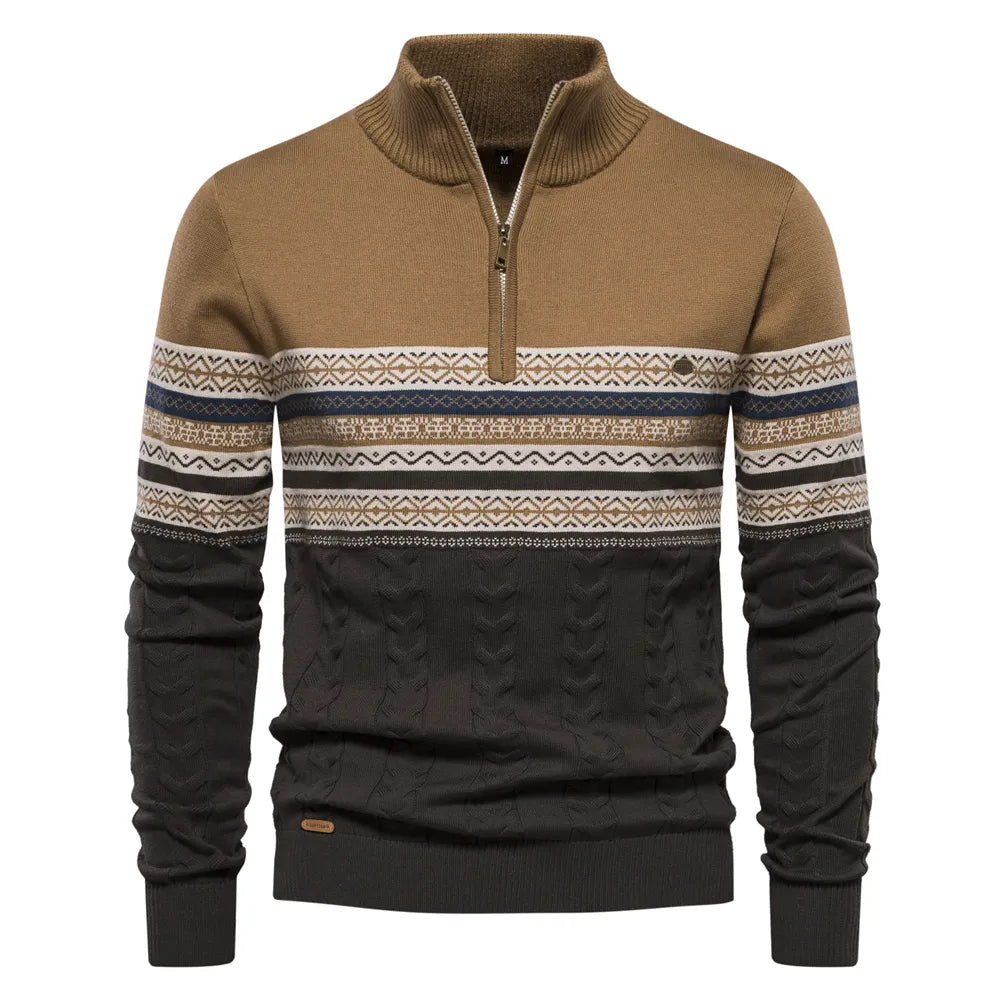 Sweater van hoge kwaliteit met retro patronen