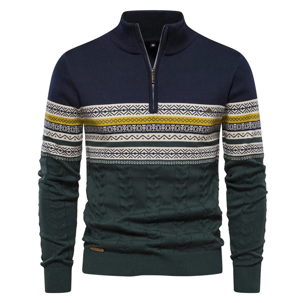 Sweater van hoge kwaliteit met retro patronen