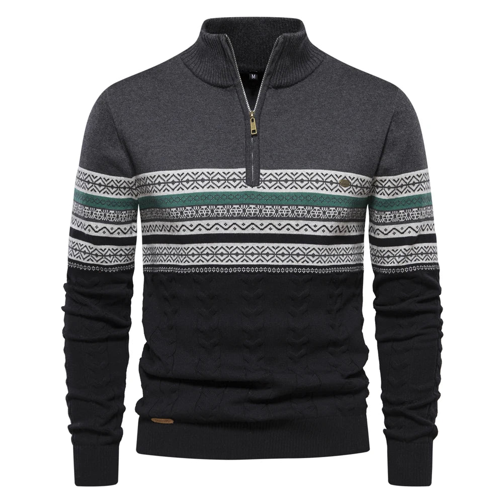 Sweater van hoge kwaliteit met retro patronen