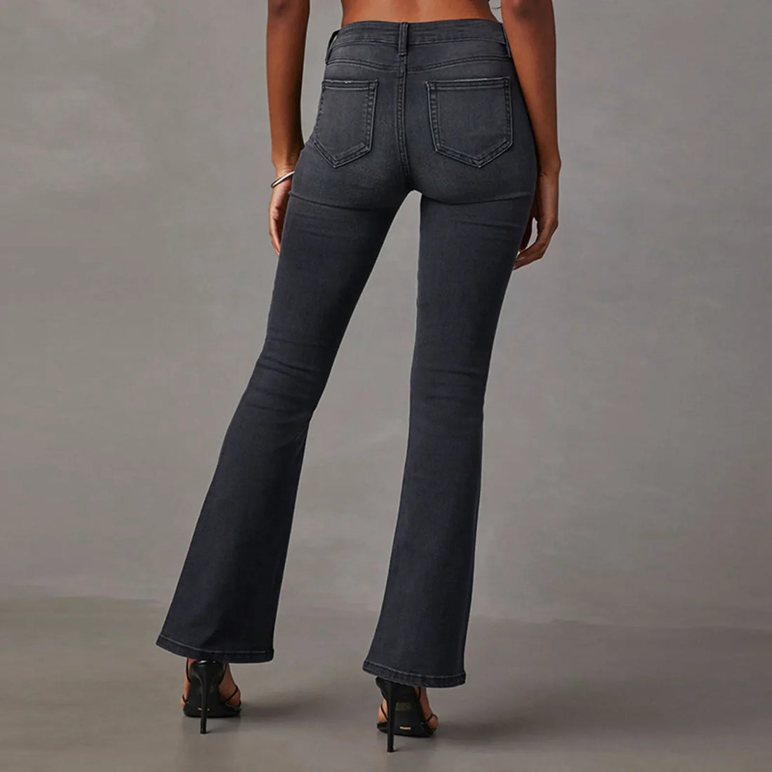 Chique bootcut jeans met een lage taille