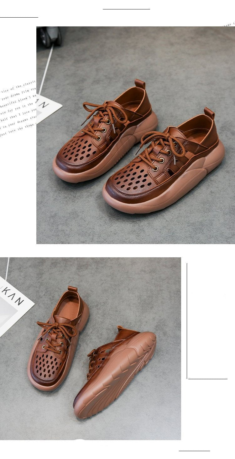 Loafer met 4 cm plateau en vetersluiting