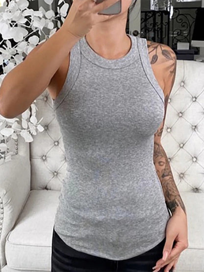 Klassiek lichaamsgevoel | Dames geribde tanktop