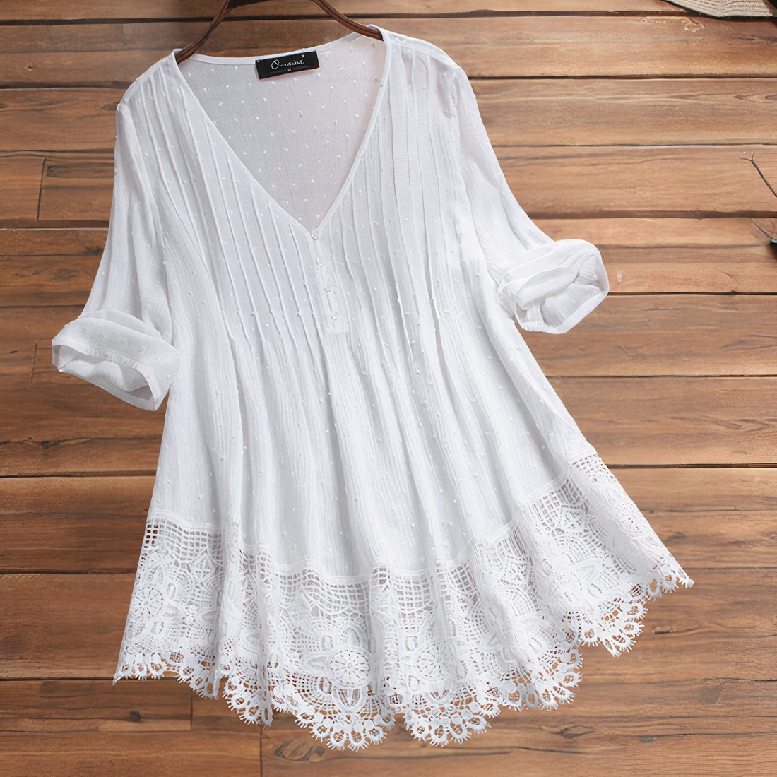 Vintage 3/4 mouw blouse