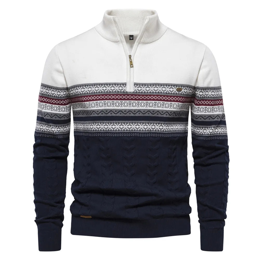 Sweater van hoge kwaliteit met retro patronen