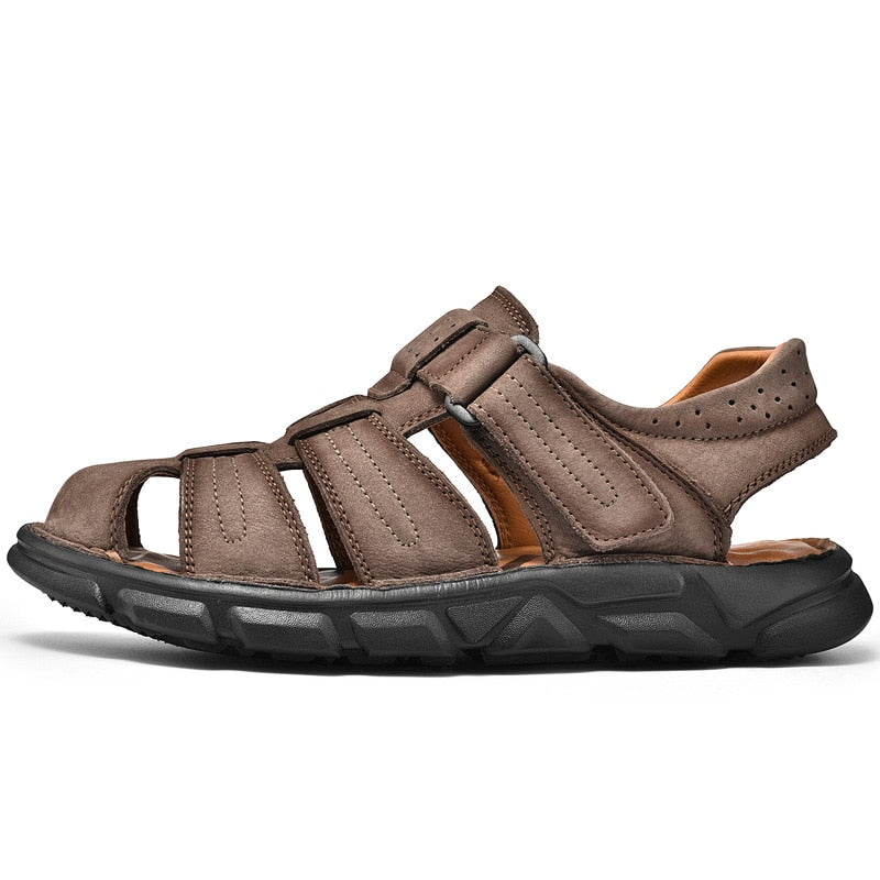 Comfortabele leren sandalen