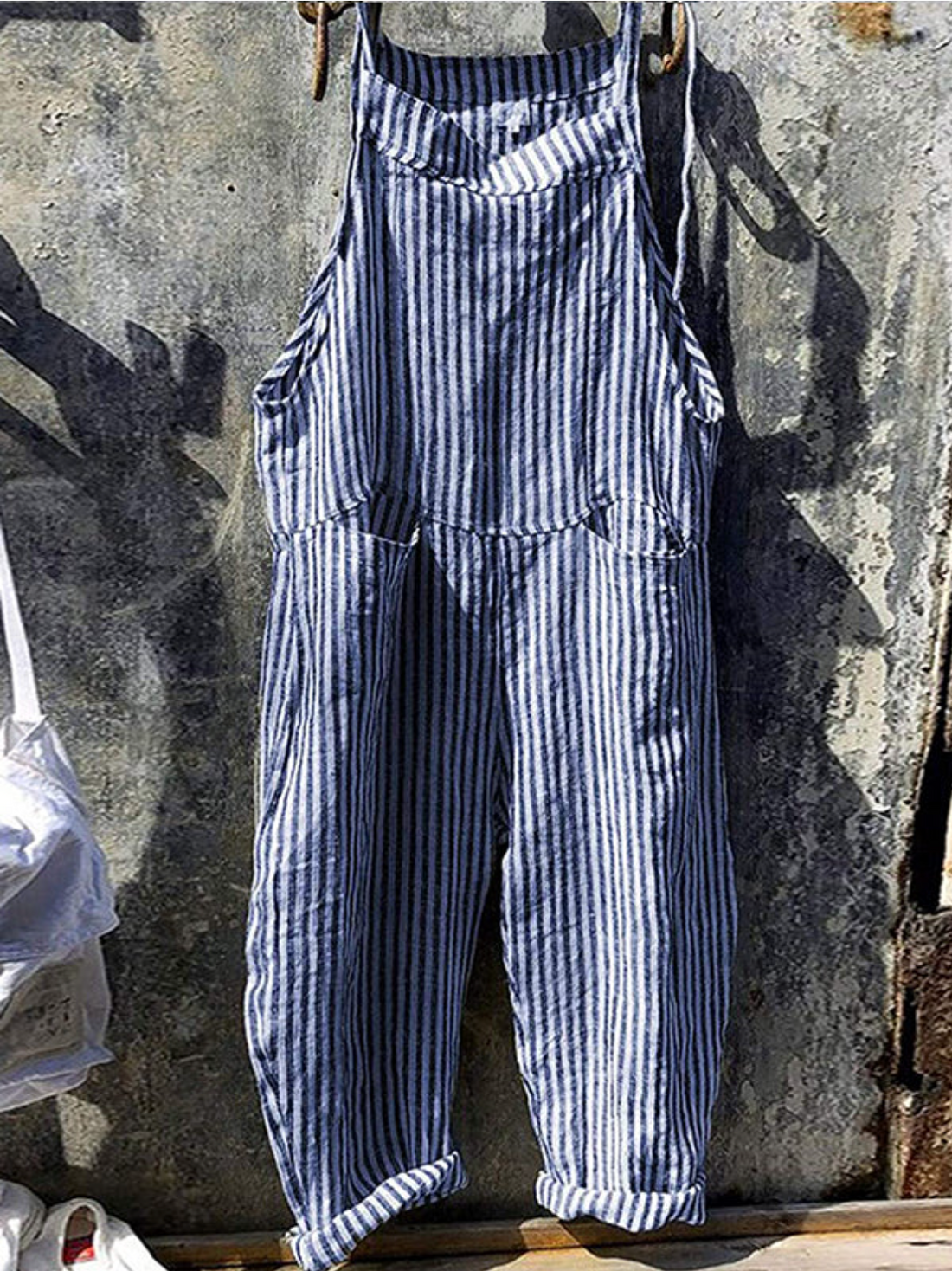 Gestreepte casual jumpsuit