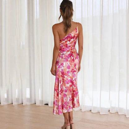 Elegante sexy midi-jurk zonder rug voor vrouwen