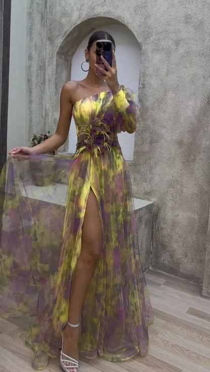 Off-the-shoulder jurk