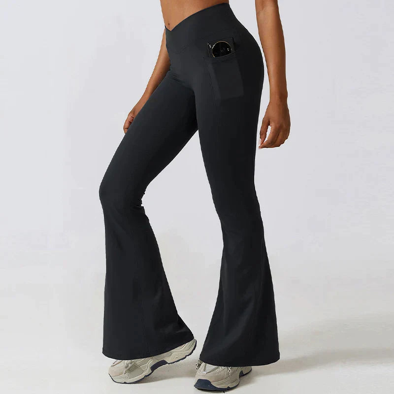 Azura | Hoge getailleerde flare legging