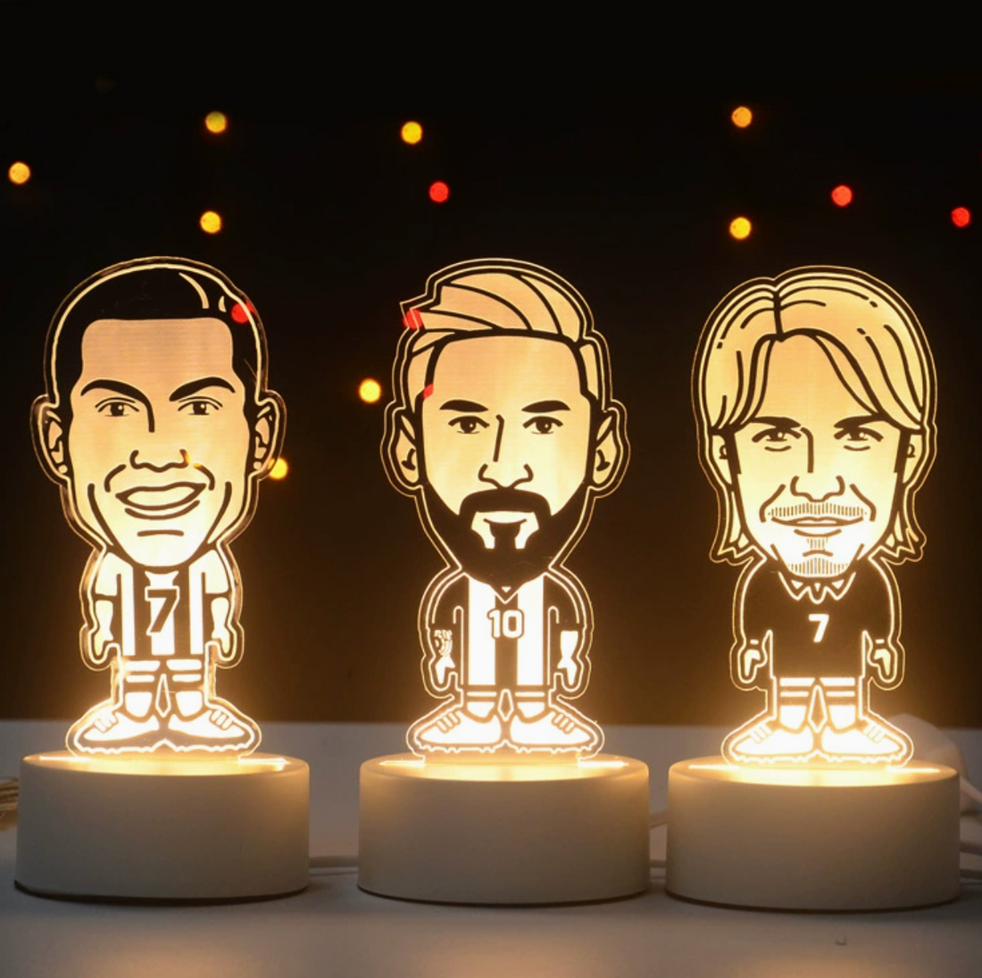 Voetbal 3D Illusie LED-Lamp - Nachtlampje - Cool Design