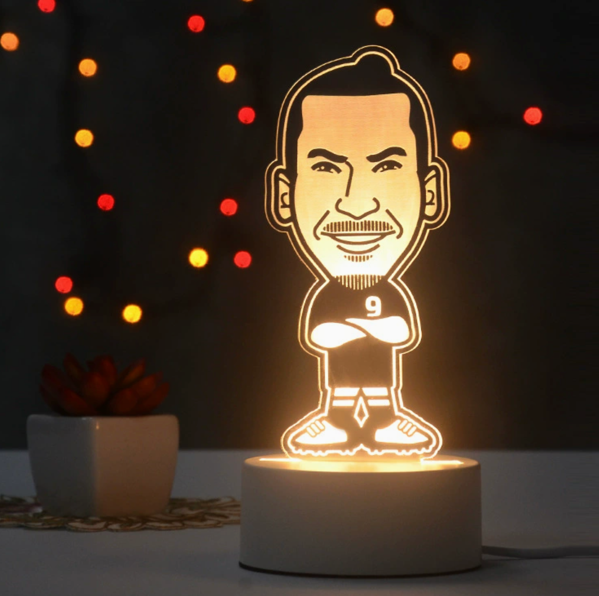 Voetbal 3D Illusie LED-Lamp - Nachtlampje - Cool Design