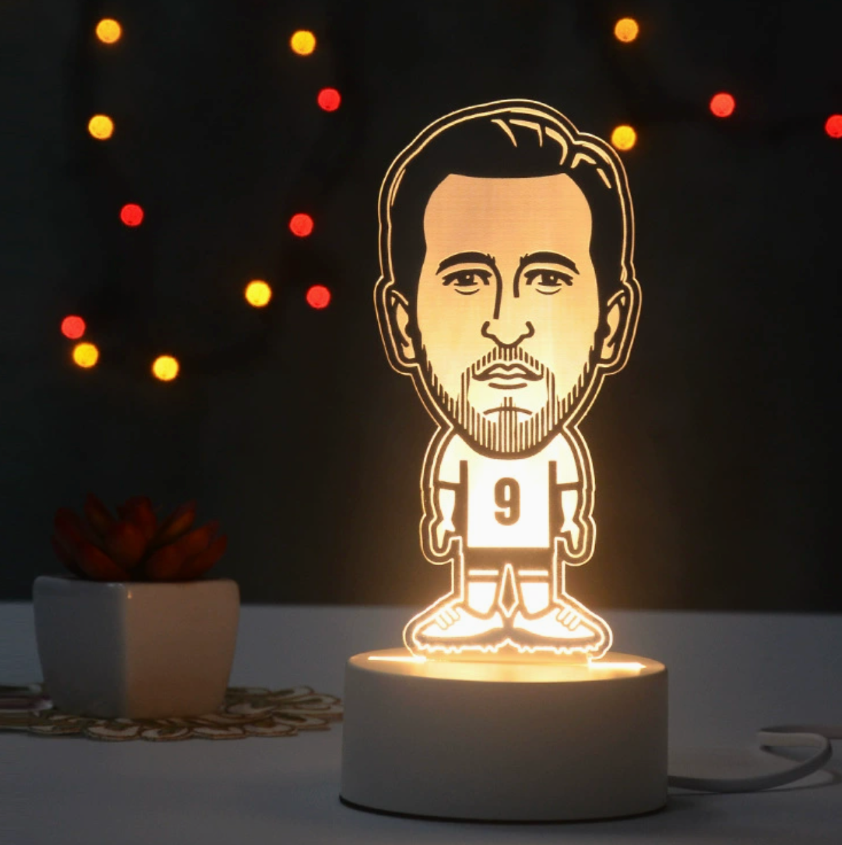 Voetbal 3D Illusie LED-Lamp - Nachtlampje - Cool Design