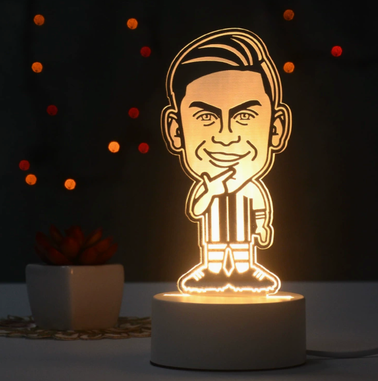 Voetbal 3D Illusie LED-Lamp - Nachtlampje - Cool Design