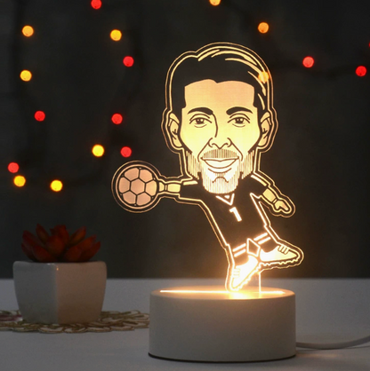 Voetbal 3D Illusie LED-Lamp - Nachtlampje - Cool Design