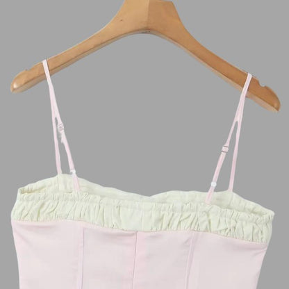 Bustier top met ruches