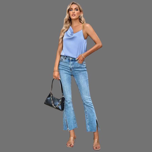 Elegante tanktop met kettingbandjes