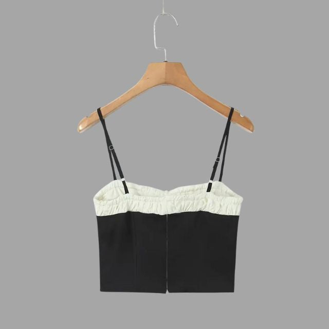 Bustier top met ruches