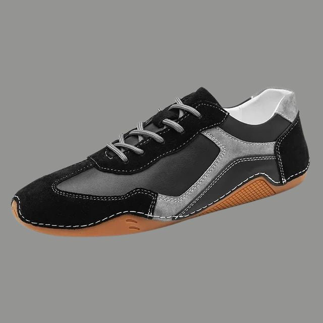 Ademende Sneakers van Echt Leer met Golfzool Ontwerp