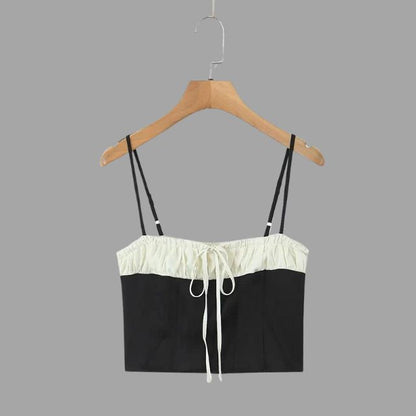 Bustier top met ruches