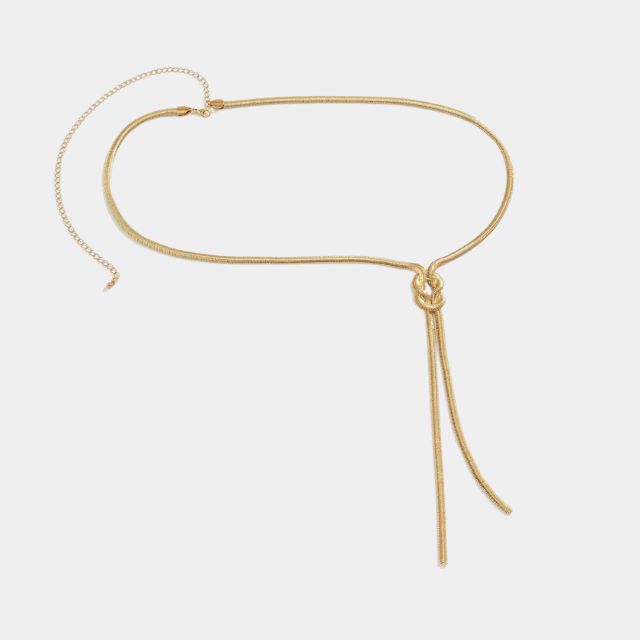 Tailleketting met geometrische knoop