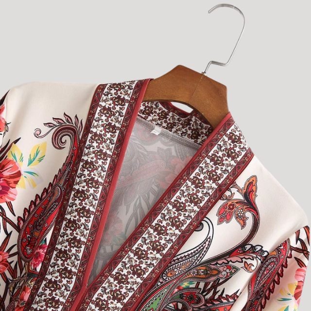 Paisley mini jurk met ceintuur