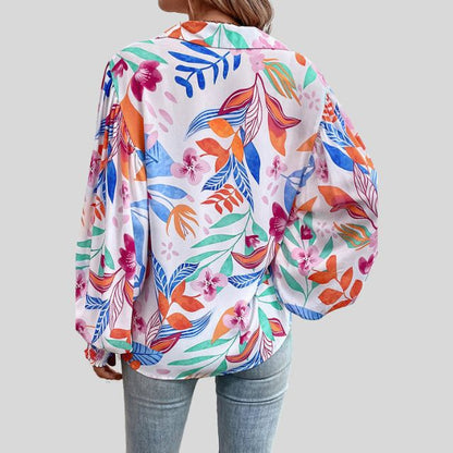 Vloeiende blouse met bloemenprint