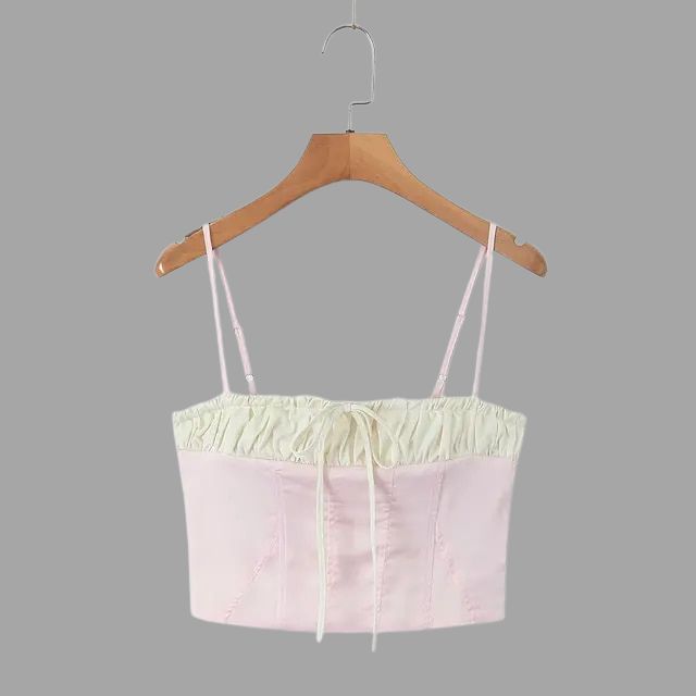 Bustier top met ruches