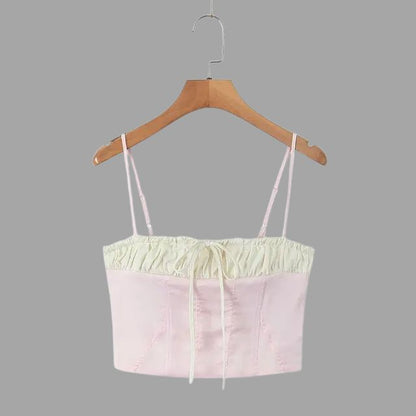 Bustier top met ruches