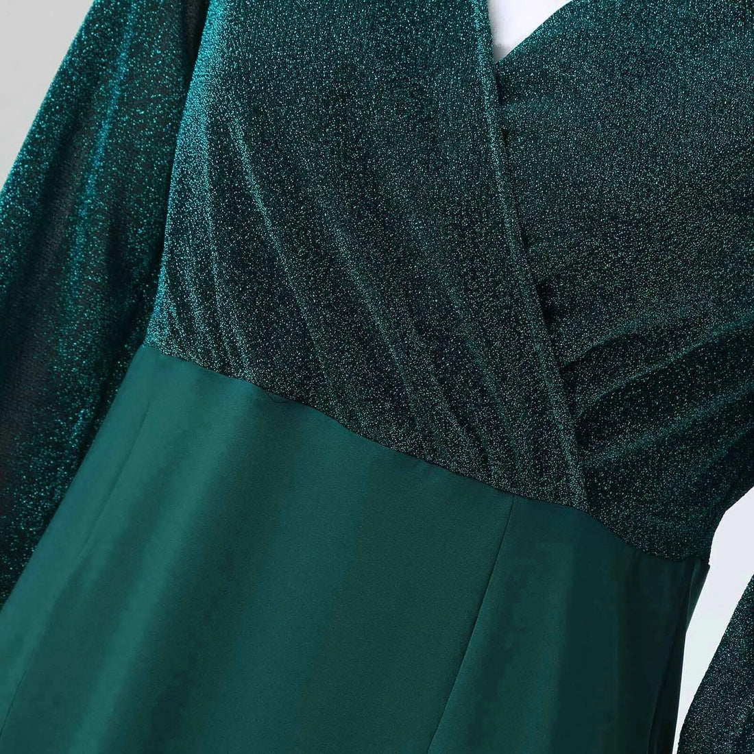 Peplum glimmende tas hippe jurk