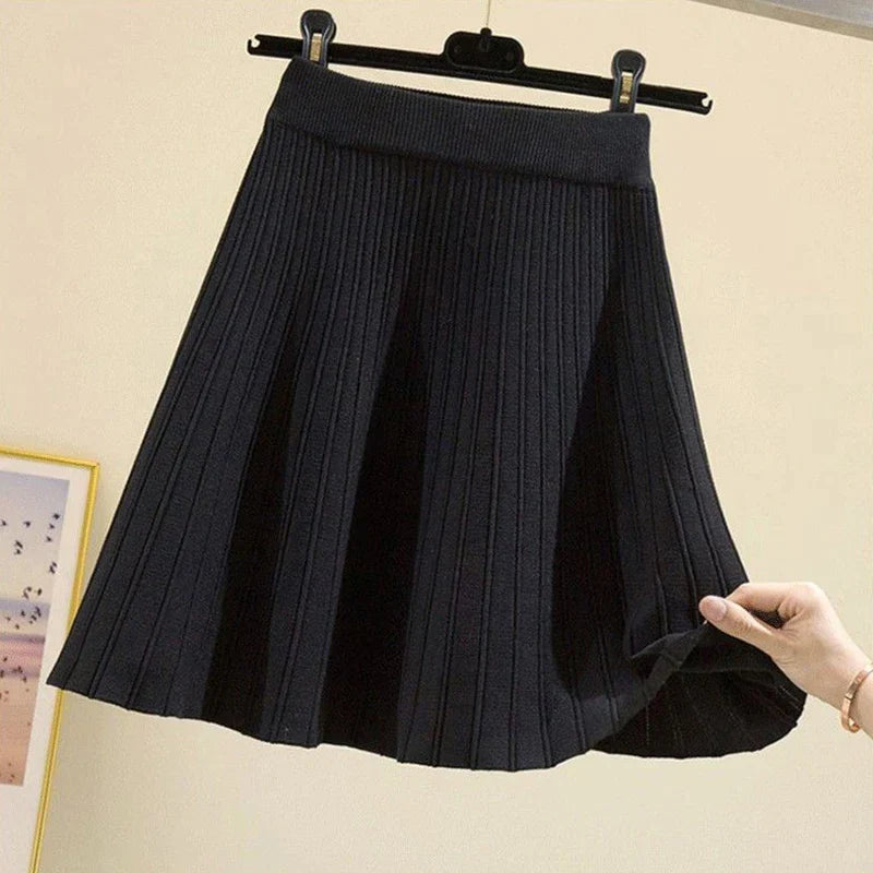 Vintage gebreid minirokje