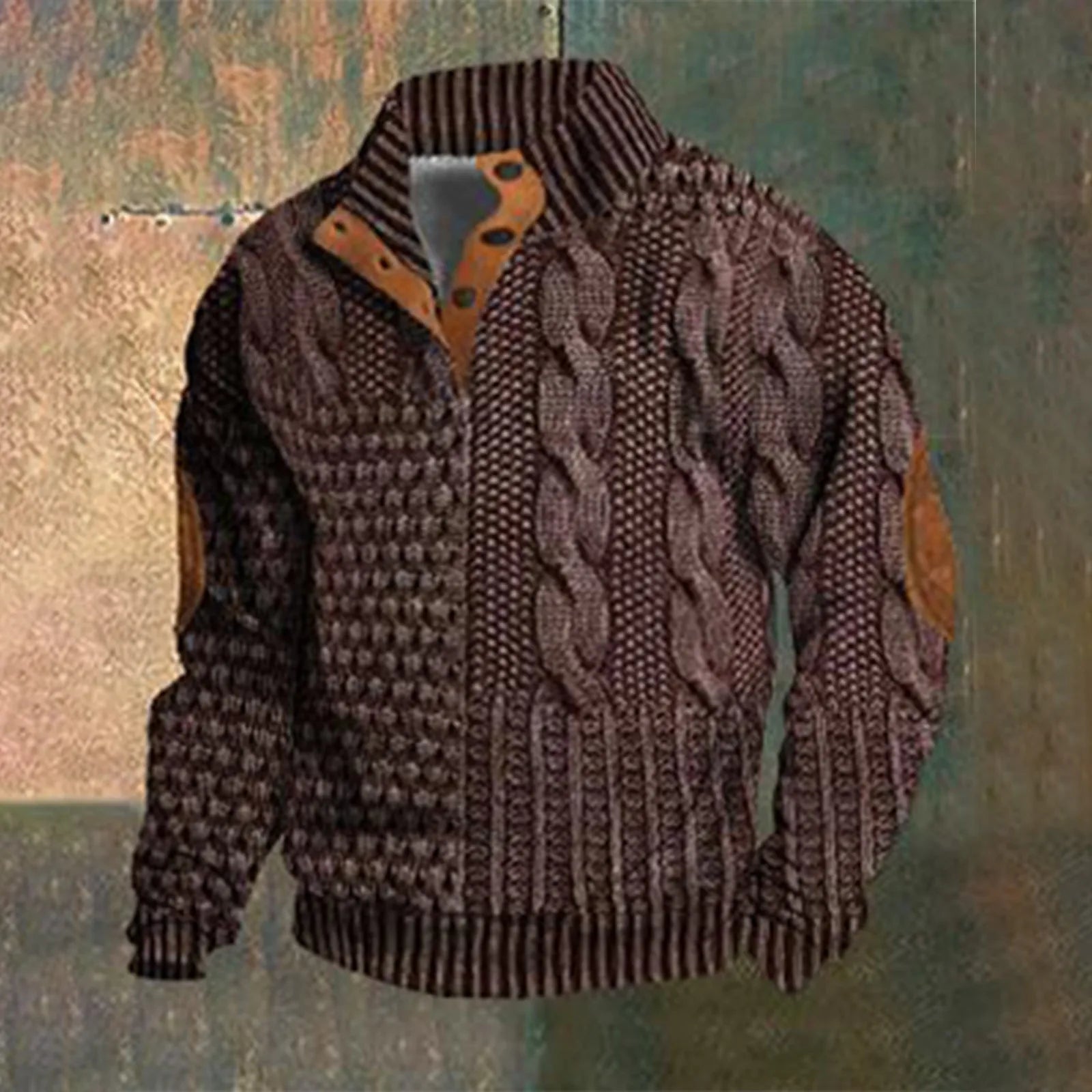 Casual retro kasjmier overhemd voor mannen