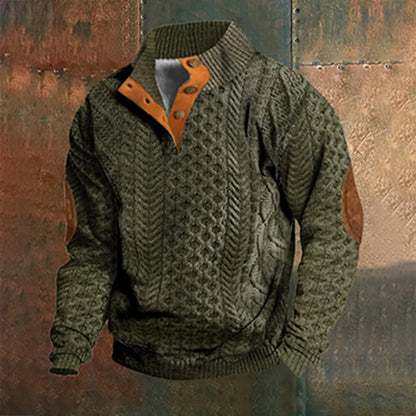 Casual retro kasjmier overhemd voor mannen