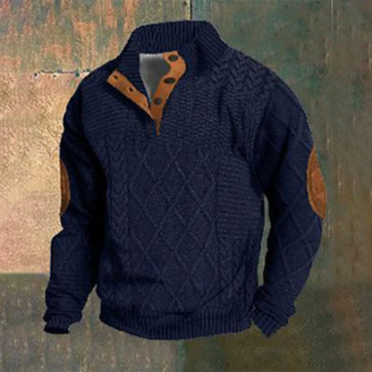 Casual retro kasjmier overhemd voor mannen