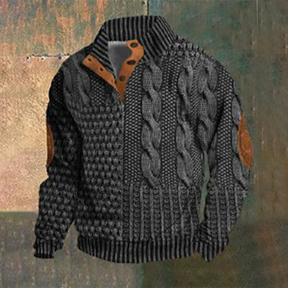 Casual retro kasjmier overhemd voor mannen