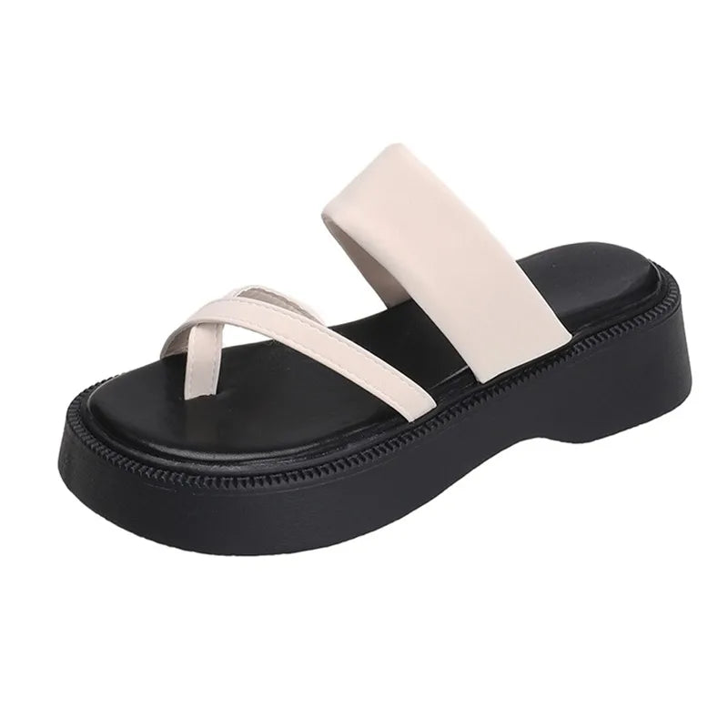 Zomerse sandalen met clip-toe