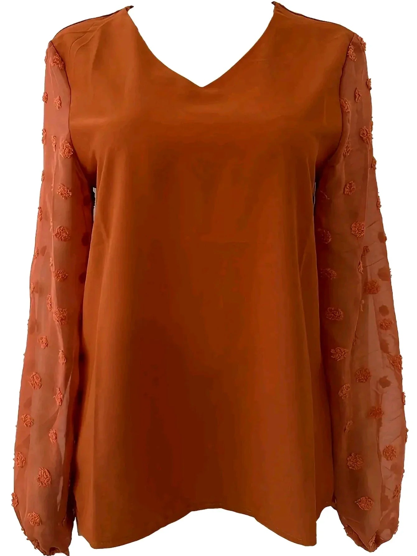 Damesblouse met V-hals