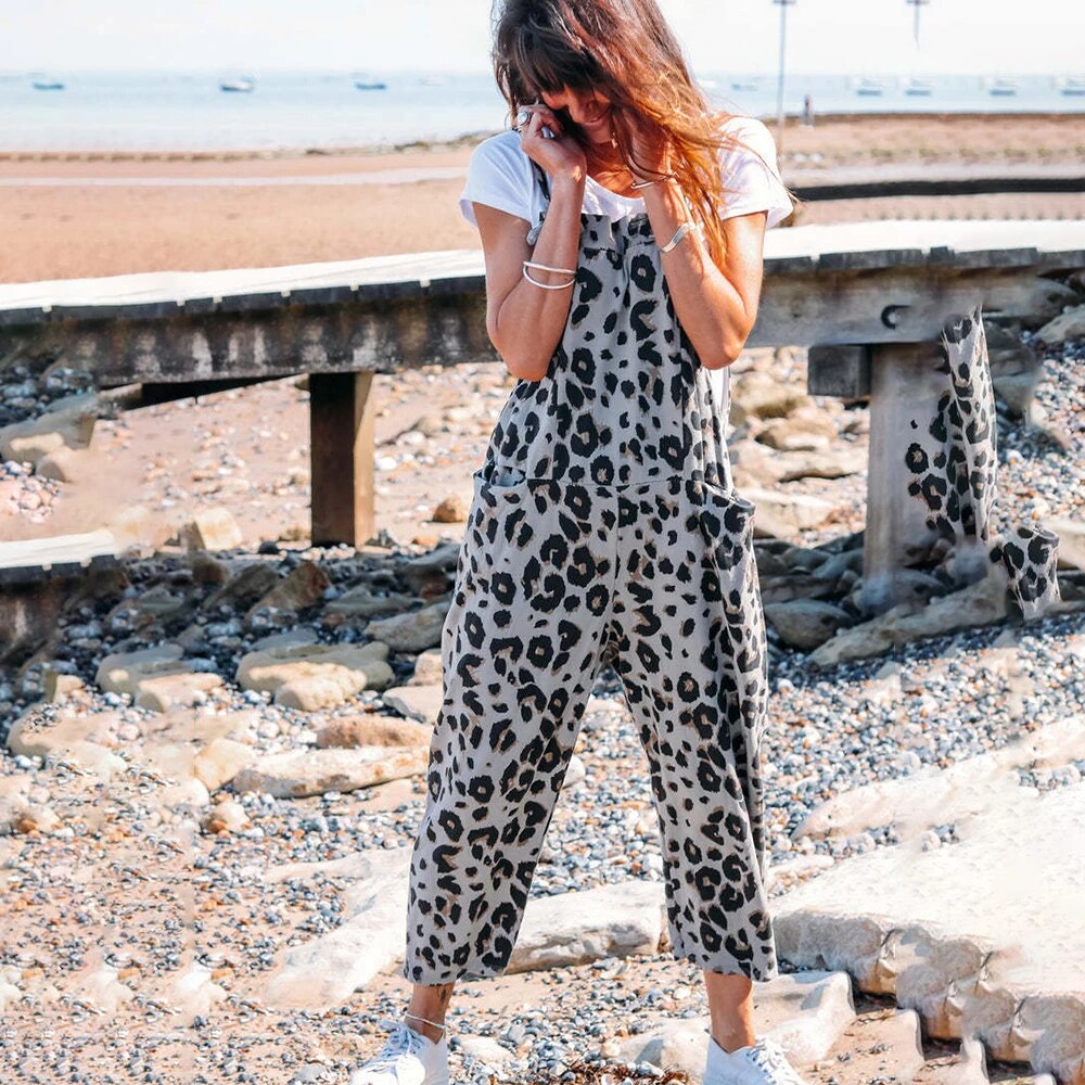Jumpsuits met luipaardprint