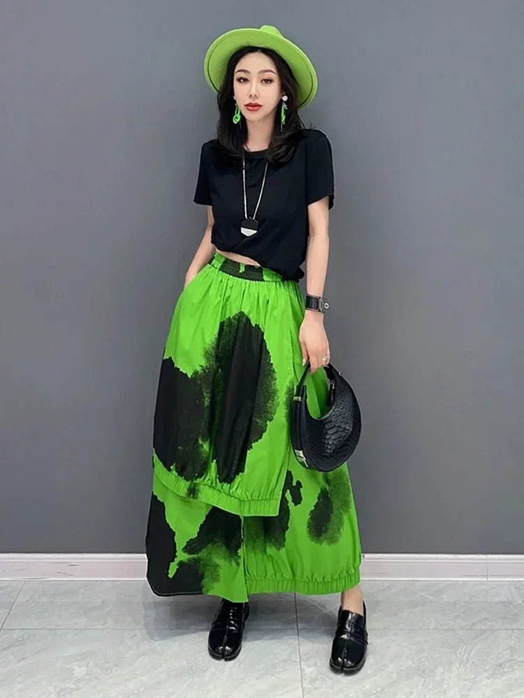 Trendy asymmetrische casual rok