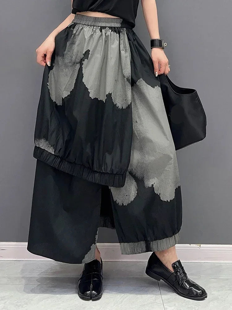 Trendy asymmetrische casual rok