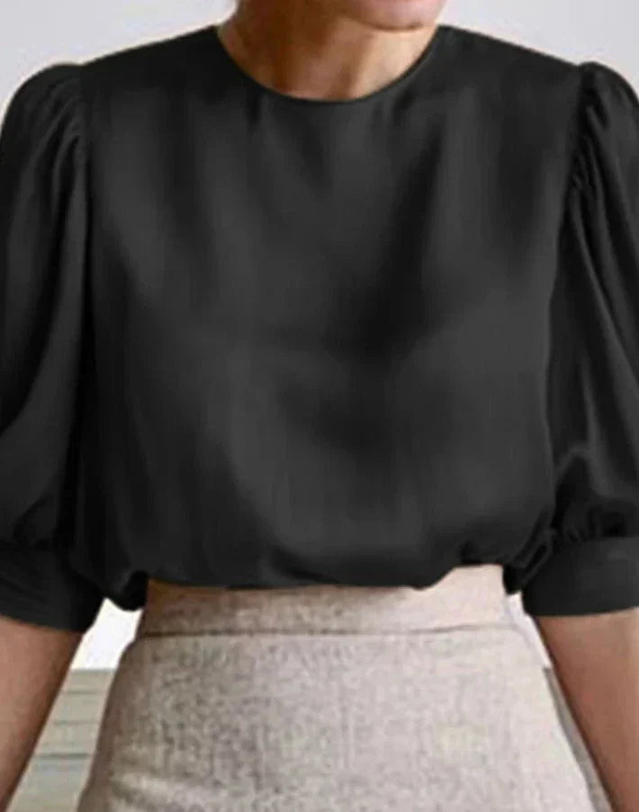 Luxueuze satijnen blouse