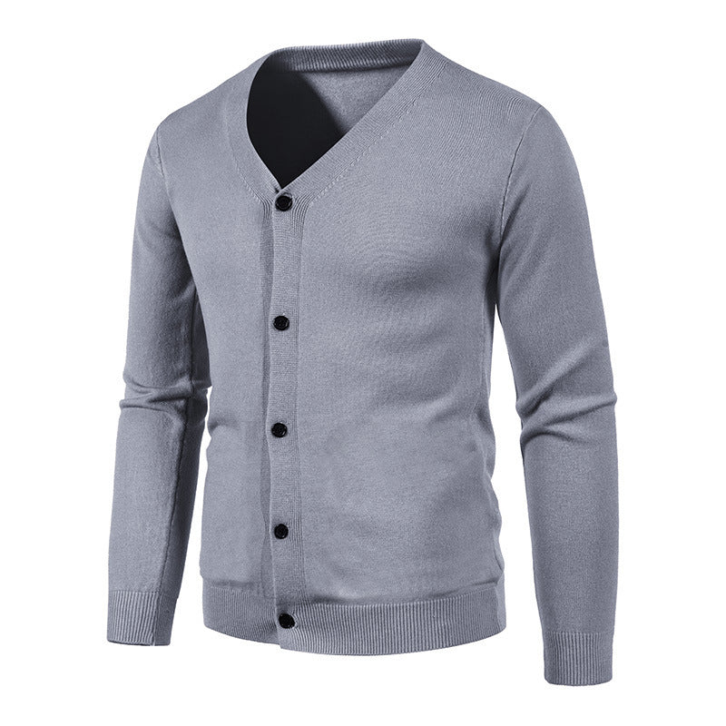 Grof casual jack met V-hals